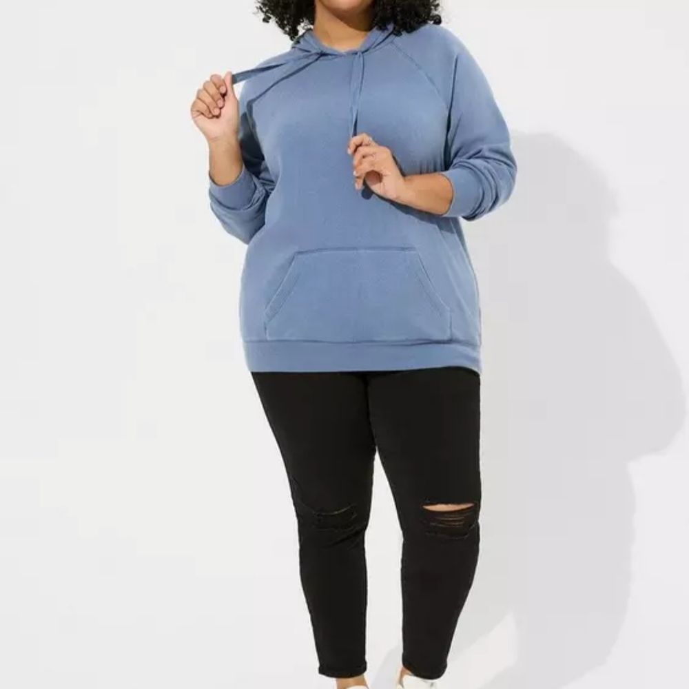 Torrid Blue Casual Hoodie
